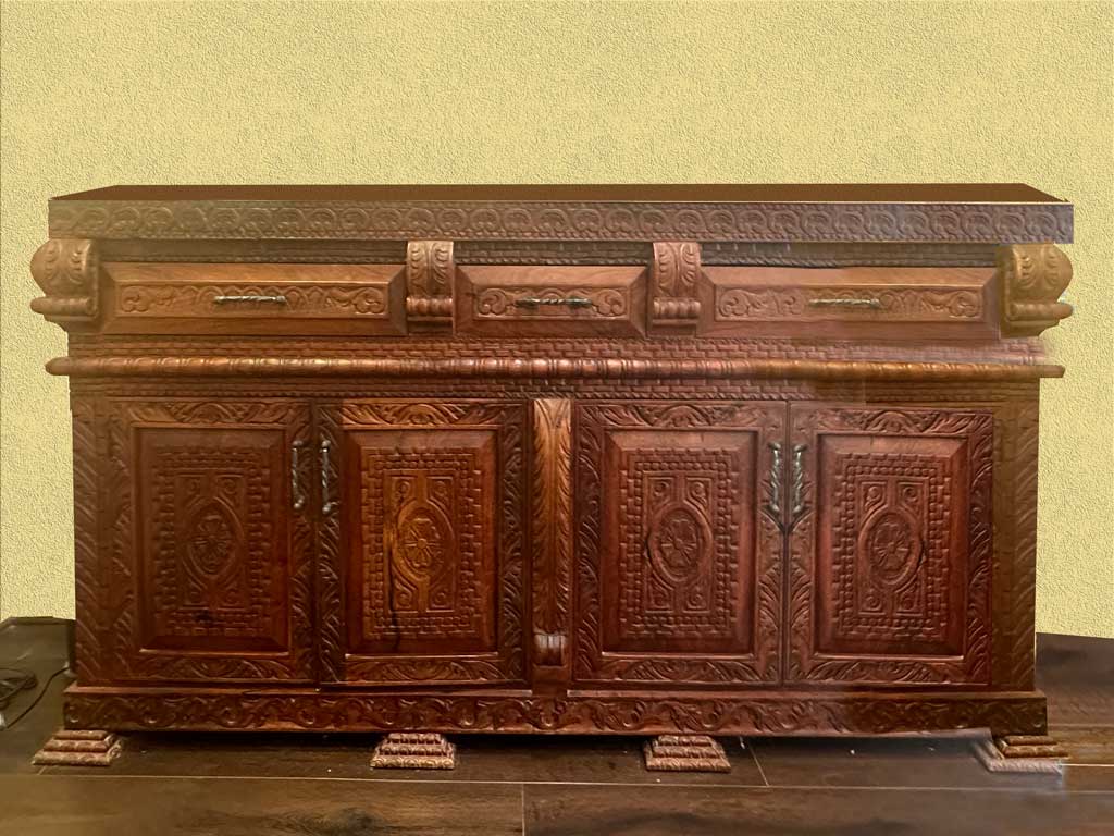 Hand Carved Hutch